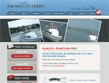 Tablet Screenshot of falmouthedgartownferry.com